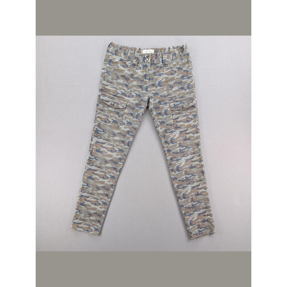 Anatomie Karo Camo Cargo Pants XS Stretch Tapered